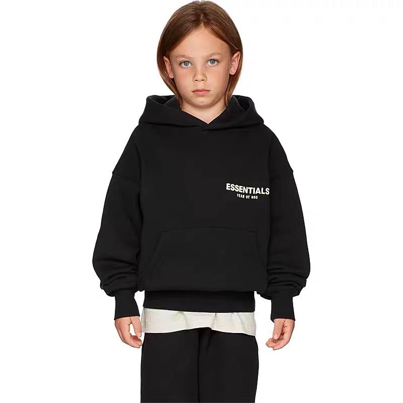 2022FOG New Double Line ESSENTIALS Season 8 High Street Flocking Hood Children's Wear Fashion Brand