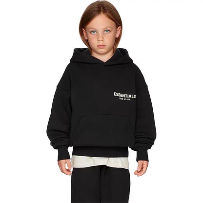2022FOG New Double Line ESSENTIALS Season 8 High Street Flocking Hood Children's Wear Fashion Brand