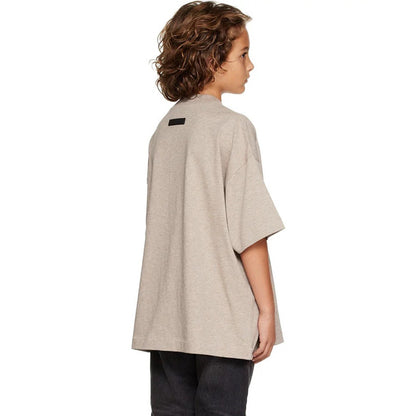 ESSENTIALS Children's Pure Cotton Short-sleeved T-shirt Summer Middle and Big Children's Summer Dress Trendy Brand Fried Street T-style Children's Dress