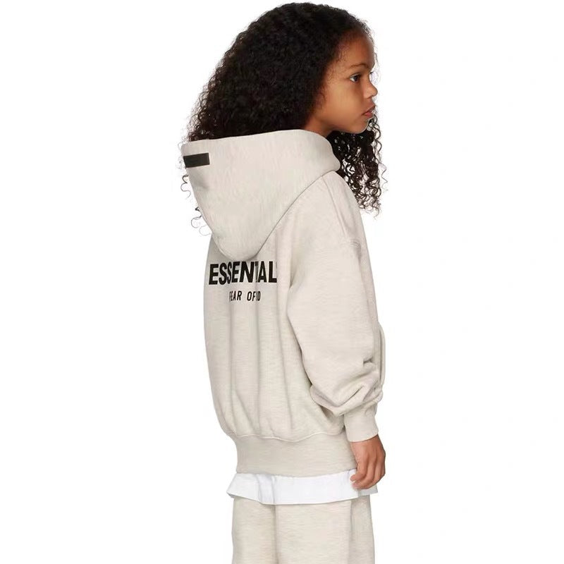 2022FOG New Double Line ESSENTIALS Season 8 High Street Flocking Hood Children's Wear Fashion Brand