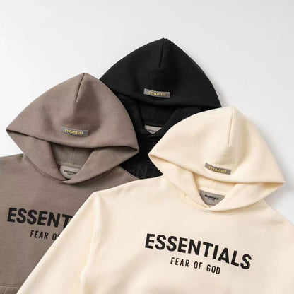 Trendy Brand Children's Clothing Essentials Autumn and Winter Suit Men's and Women's High Street Loose Hooded Fleece Sweater Pants
