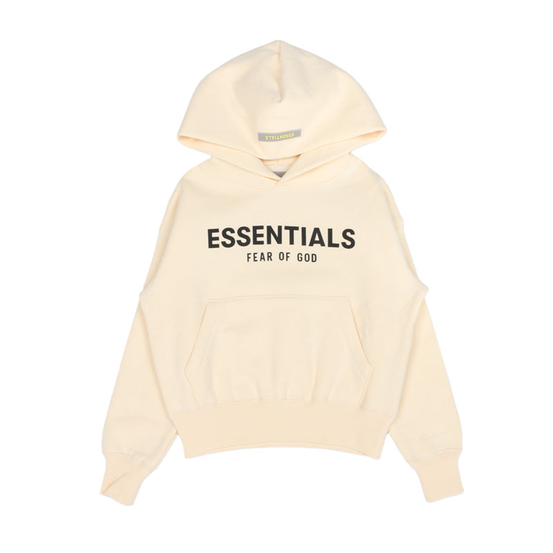 Trendy Brand Children's Clothing Essentials Autumn and Winter Suit Men's and Women's High Street Loose Hooded Fleece Sweater Pants