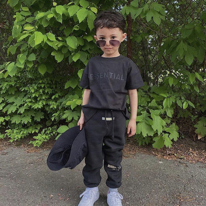 High-end original goods Essentials children's clothing T-shirt short sleeve fashion brand Fog high street boys and girls parent-child clothing
