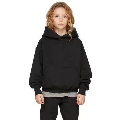 Essentials Hhh Multi-Thread American Trendy Brand Fleece-Lined Autumn and Winter Heavy Loose Hoodie Kidsren's Sweatshirt