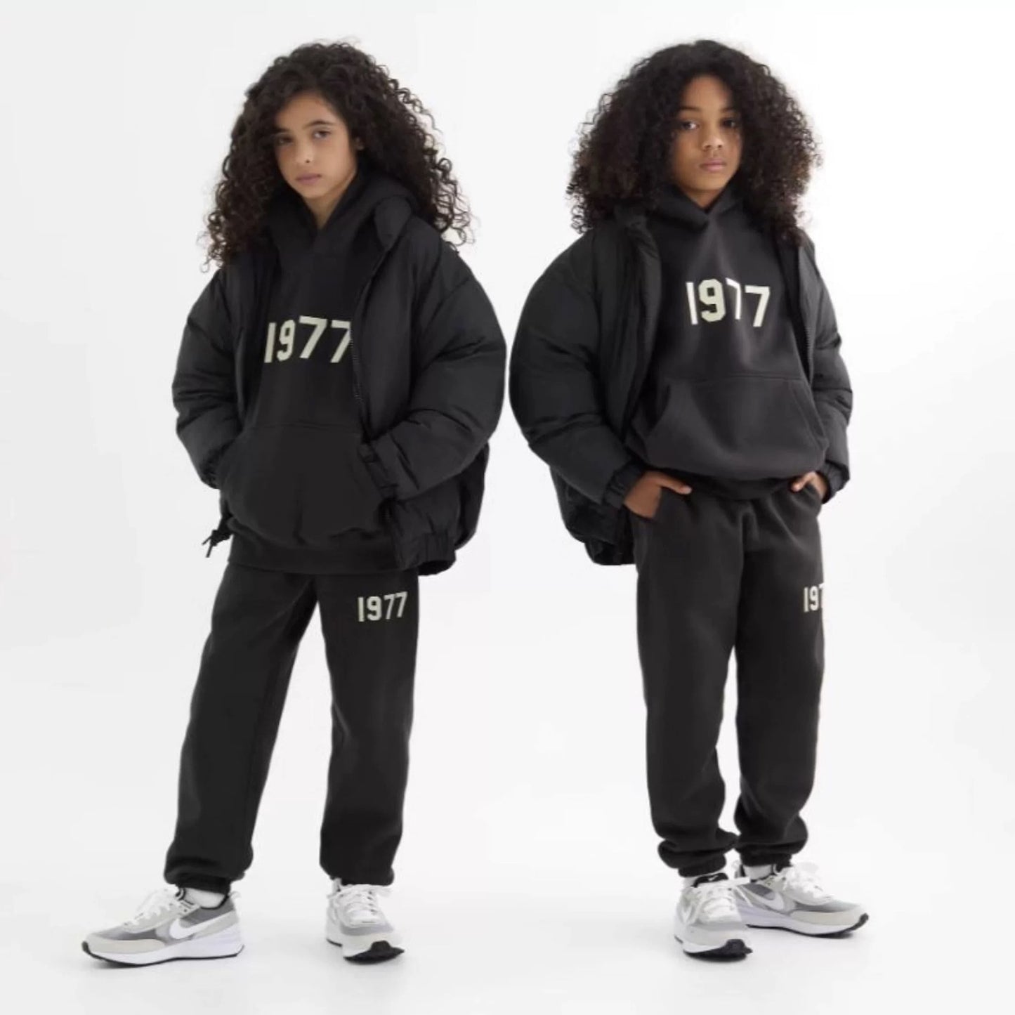 High-End Original Goods Essentials Sweatshirt Hooded Trendy Brand Loose Fog High Street Thin Velvet Autumn Clothing 1977 Children's Clothing
