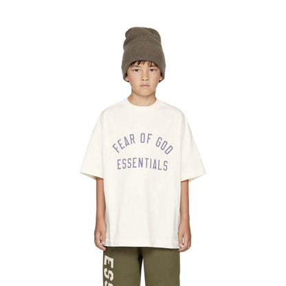 Essentials Children's Short Sleeve 25 Back to School Boys and Girls Summer Fashion Brand Crewneck T-Shirt Cotton