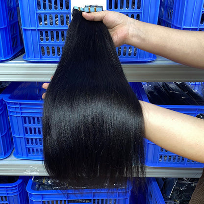 Real Hair Wig Film Hair Yaki Tape in Extensions Human Hair Export Wig