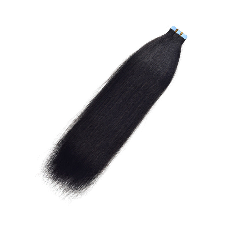 Real Hair Wig Film Hair Yaki Tape in Extensions Human Hair Export Wig
