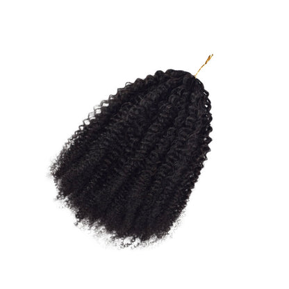 Real Human Hair Wig Crochet Hair Extensions Afro Curly 4C Crochet Human Hair Export Wig