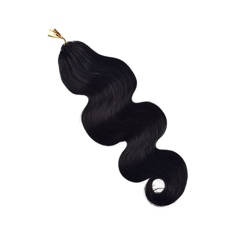 Wig Human Hair Crochet Braided Hair Real Hair Full Head Human Hair Wig European and American Cross-Border Human Hair