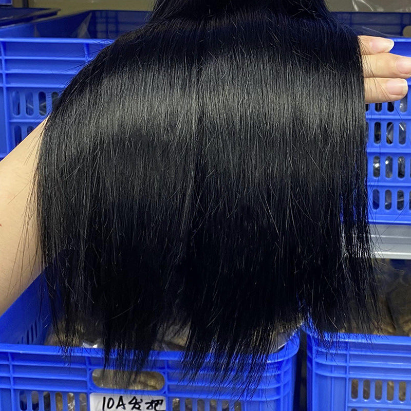 Manufacturer's Ready-Made Real Hair Wig Crystal Line Stick Hair Extension I-Tip Human Hair Wig Cross-Border Wig