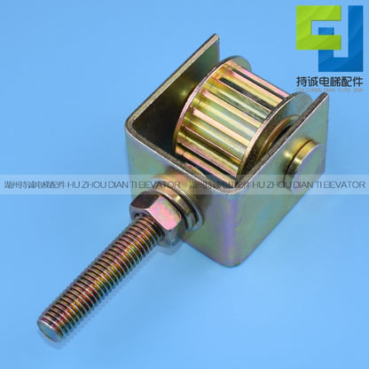 Applicable to Hitachi Elevator door machine pulley with pedal movable wheel with bracket Guangri car door driven wheel accessories