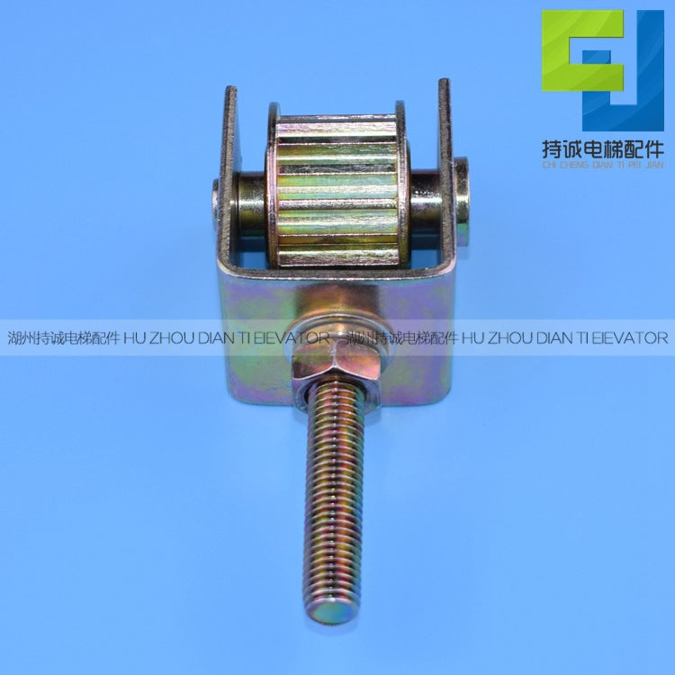 Applicable to Hitachi Elevator door machine pulley with pedal movable wheel with bracket Guangri car door driven wheel accessories