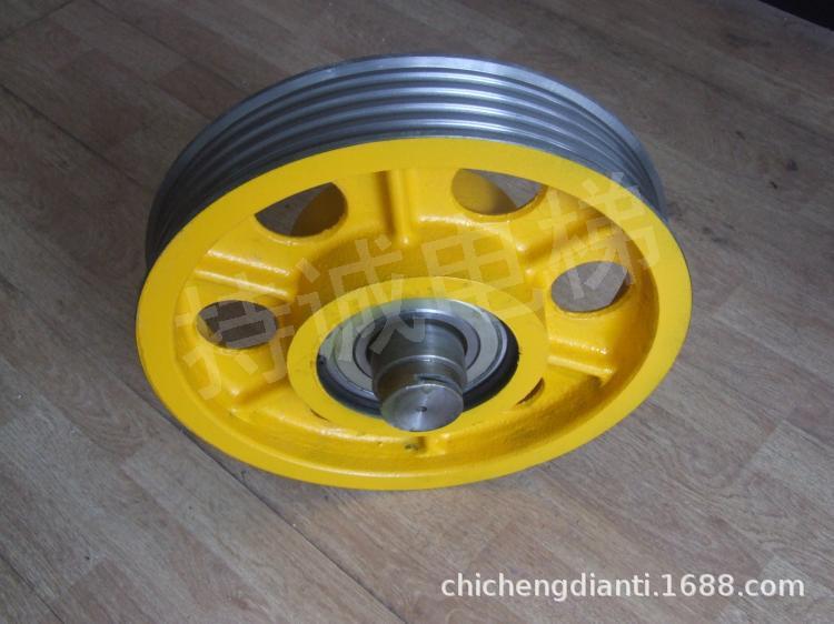 Applicable to Mitsubishi Kone Tyson Vox Elevator Caution Wheel 400 520 Guide Wheel Car Top Return Rope Wheel