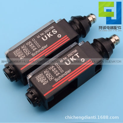 Applicable to Mitsubishi Elevator limit travel switch UKS UKT speed limiter buffer tension wheel reset accessories
