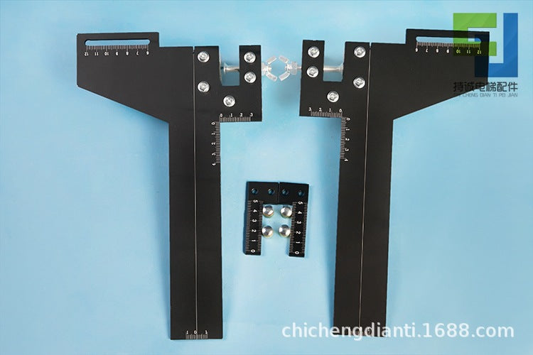 Holding Cheng elevator special guide ruler high precision guide rail positioning ruler stainless steel magnet track gauge