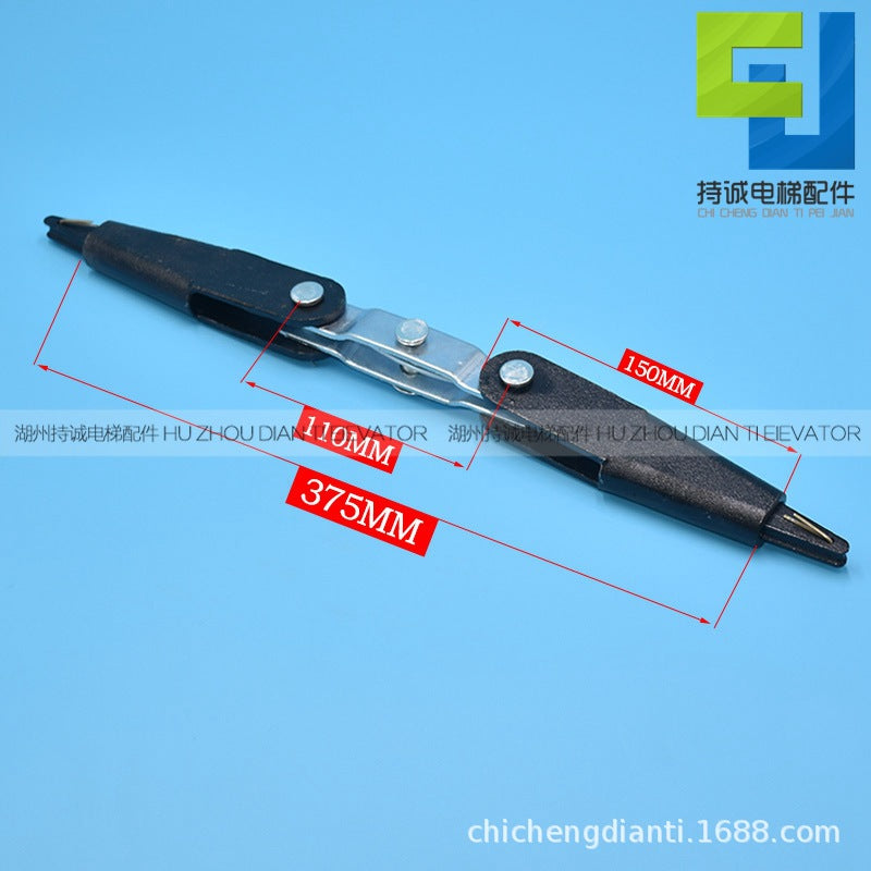 Elevator speed limiter wire rope connection rope head combination tensioning device steel belt clamp rope head rod 6 8mm accessories