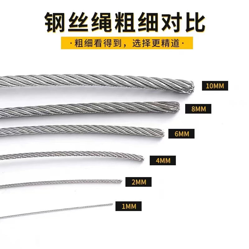 Elevator Special Steel Wire Rope 6mm 8mm 10mm 12mm 13mm Steel Wire Rope Main Unit Traction Machine Speed Limiter Elevator Accessories