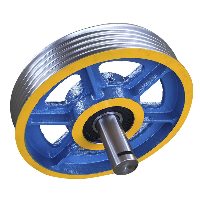 Manufacturers supply elevator car top wheel pulley elevator counterweight reverse rope wheel wholesale hotel residential elevator guide wheel