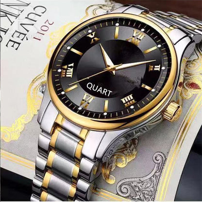 Counter Automatic Movement Watch Men's Calendar Luminous Waterproof Ultra-thin Non-mechanical Watch Steel Domestic Watch Men