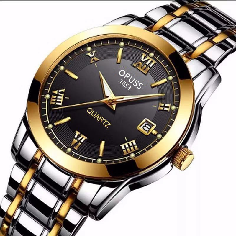 Counter Automatic Movement Watch Men's Calendar Luminous Waterproof Ultra-thin Non-mechanical Watch Steel Domestic Watch Men
