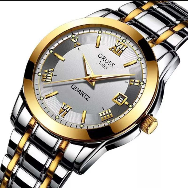 Counter Automatic Movement Watch Men's Calendar Luminous Waterproof Ultra-thin Non-mechanical Watch Steel Domestic Watch Men