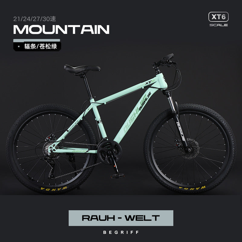 Mountain Bike Men and Women Adult Commuter Teenagers Variable Speed Student Shock Absorption off-Road Racing Bike Cross-Border