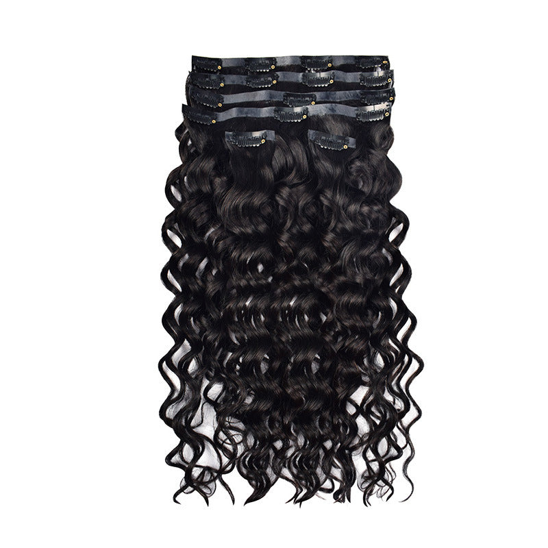 In-Stock Real Human Hair Wigs Pu Clip-In Hair Extensions for Women Seamless Clip Ins Human Hair Export Wigs