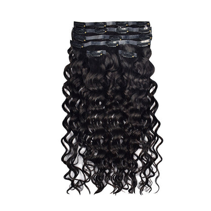 In-Stock Real Human Hair Wigs Pu Clip-In Hair Extensions for Women Seamless Clip Ins Human Hair Export Wigs