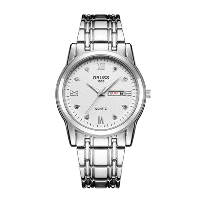 Counter Automatic Movement Watch Men's Calendar Luminous Waterproof Ultra-thin Non-mechanical Watch Steel Domestic Watch Men
