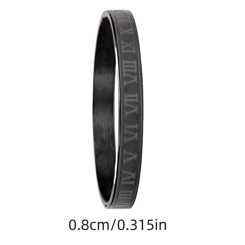 European and American Cross-Border Stainless Steel Bracelet, Titanium Steel Nail Bracelet for Women, Non-Fading, Simple, Versatile, Fashionable and Elegant Bracelet