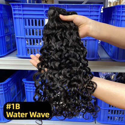 12A Wig Human Hair Hair Curtain Ladies Double Drawn Human Hair Bundles European and American Cross-Border