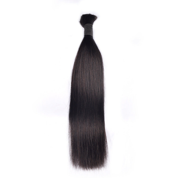European and American Cross-Border Dreadlock Hair Extensions Straight Human Hair Bulk Hair Human Hair Full Real Hair Wig