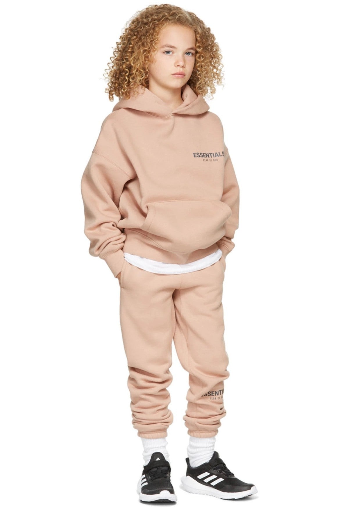 Trendy Brand Children's Clothing Essentials Autumn and Winter Suit Men's and Women's High Street Loose Hooded Fleece Sweater Pants