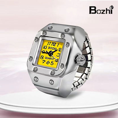 [Ring watch] new hot creative alloy shell finger watch lovers foreign trade new men and women manufacturers direct batch