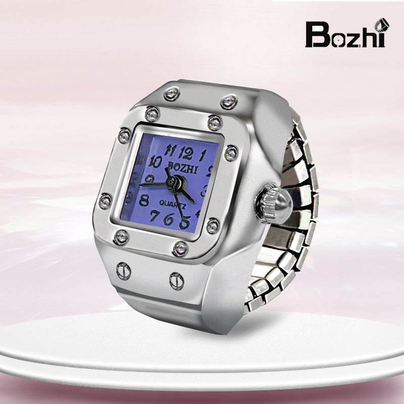 [Ring watch] new hot creative alloy shell finger watch lovers foreign trade new men and women manufacturers direct batch