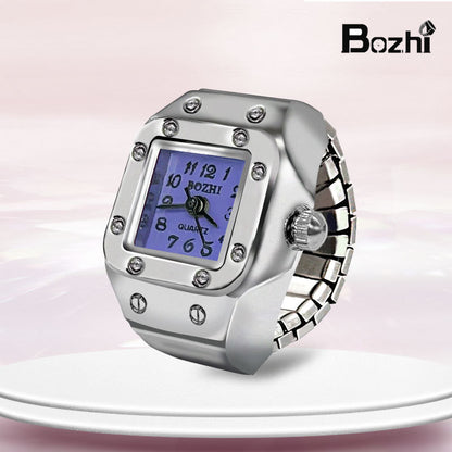 [Ring watch] new hot creative alloy shell finger watch lovers foreign trade new men and women manufacturers direct batch