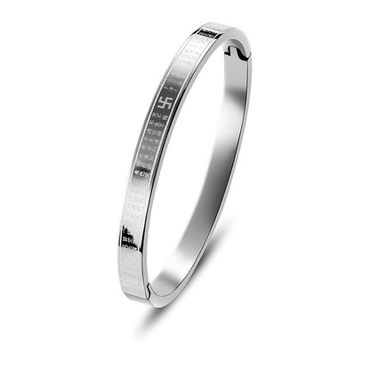 European and American Cross-Border Stainless Steel Bracelet, Titanium Steel Nail Bracelet for Women, Non-Fading, Simple, Versatile, Fashionable and Elegant Bracelet