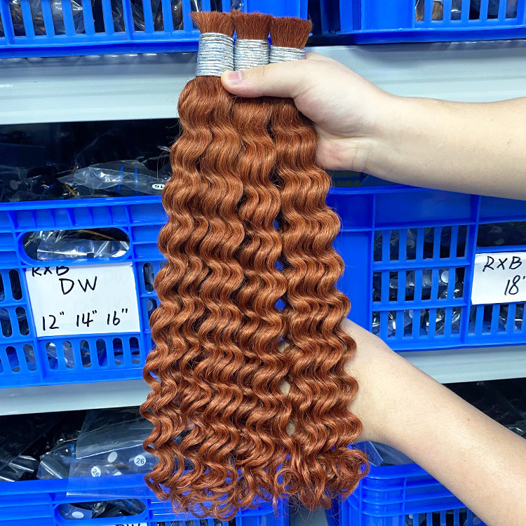 Deep wave real hair dirty braids Boho braids wig full human hair