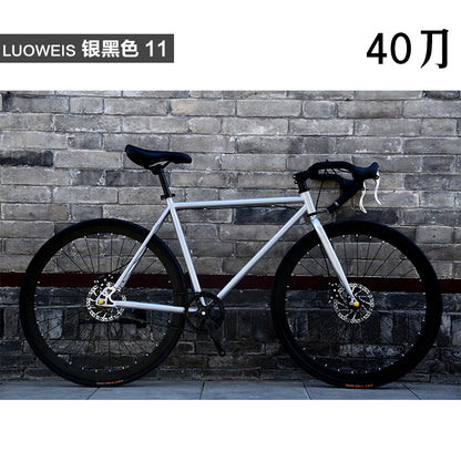 Dead flying bicycle men's road racing disc brake student women's bicycle adult sports car 24 inch 26 inch solid tire live flying
