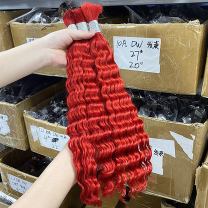 Deep wave real hair dirty braids Boho braids wig full human hair