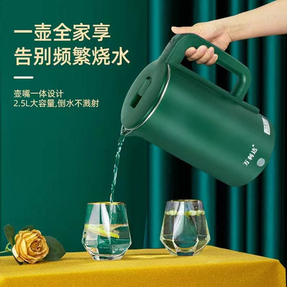 New Model Electric Kettle, Stainless Steel Kettle, Health Kettle, Double-Layer Insulated Kettle with Logo Printing