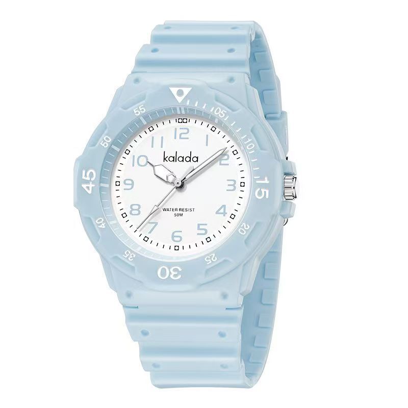 Trendy watches men's sports men's students waterproof anti-fall boys double calendar watch generation box link