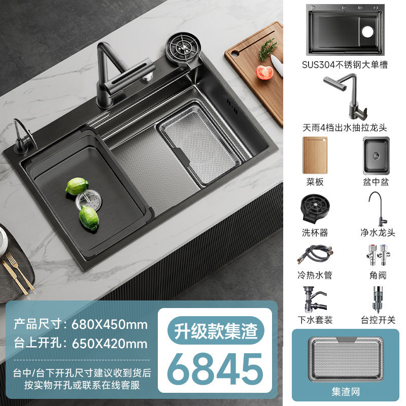 Jomoo Sink Large Single-Slot Kitchen Household 304 Stainless Steel Countertop Undermount Sink Dishwashing Sink Undermount Sink
