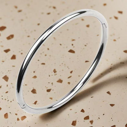 Cross-border Stainless Steel Bracelet Women's High-grade Electroplated Circle Bracelet Diamond Light Luxury Titanium Steel Fashion Jewelry