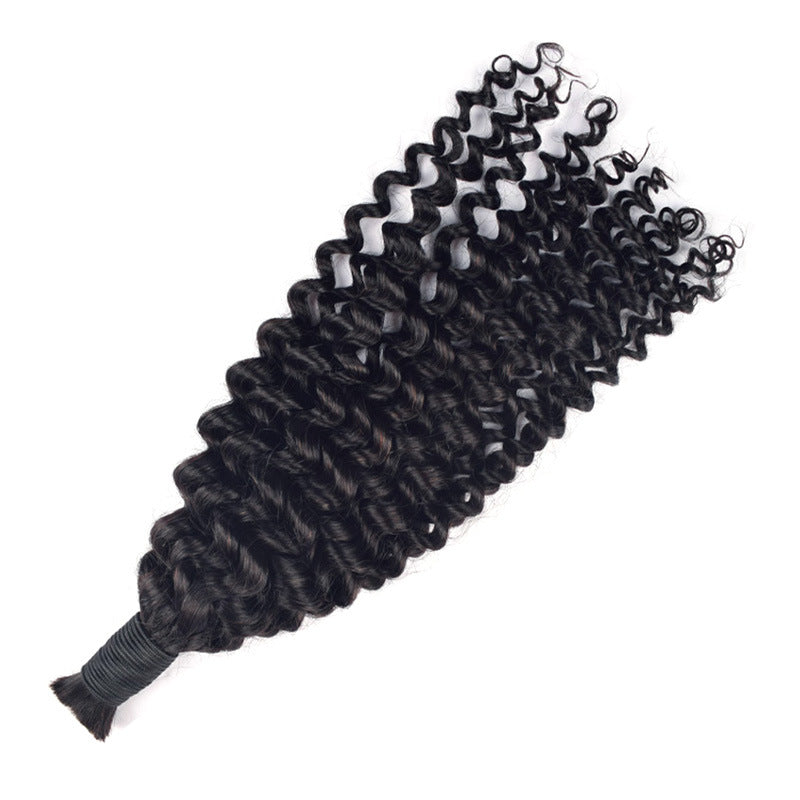 European and American Style Full-Length Real Human Hair Long Curly Wigs, Deep Curly Human Hair, European and American Cross-Border Wigs