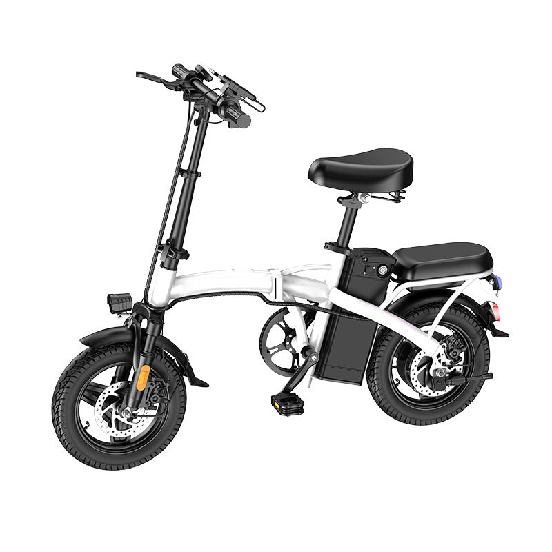 U.S. In-Stock Cross-Border Hot-Selling 14-Inch Folding Electric Bike, Ultra-Light Portable Electric Bicycle, Mini Distribution