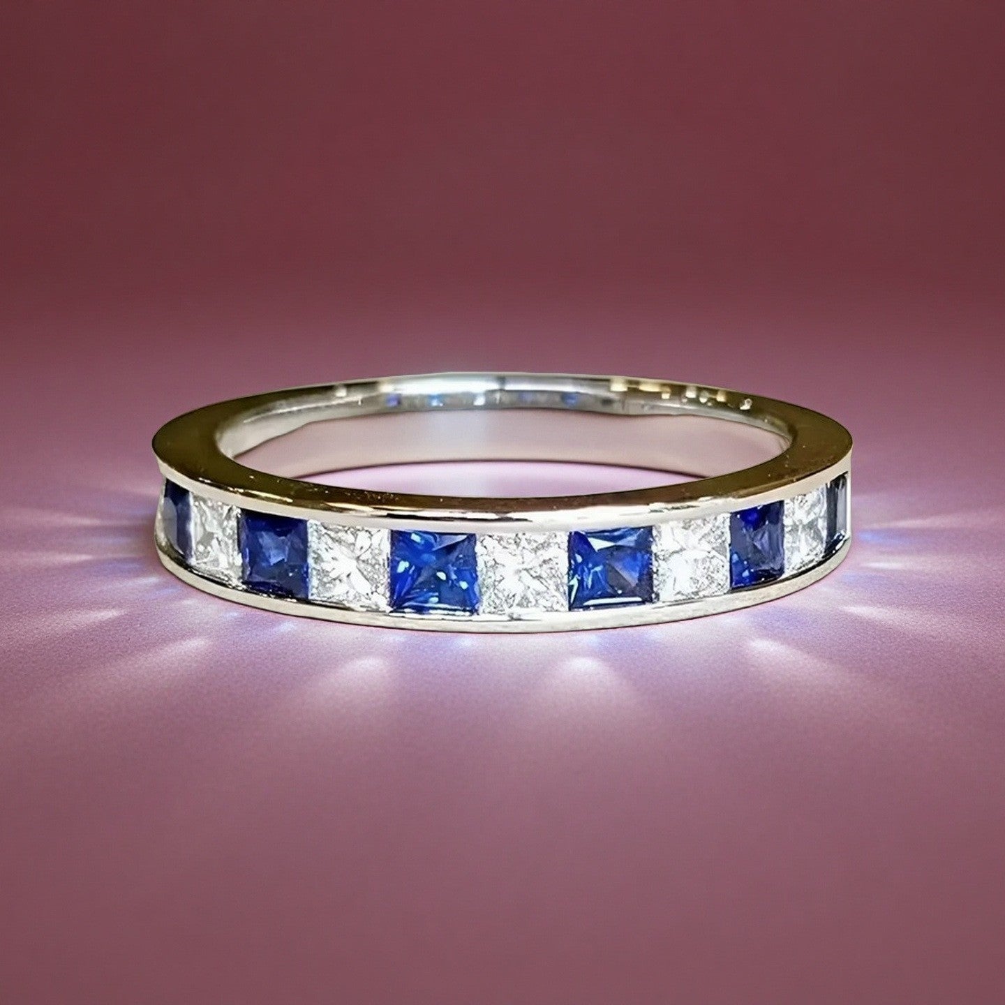 High-End Accessible Luxury Gypsophila Zircon Titanium Steel Ring Women's Ins Trendy 18K Non-Fading Couple Ring Diamond Ring Hand Jewelry
