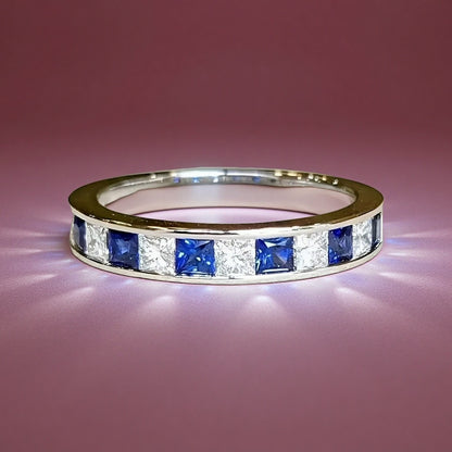 High-End Accessible Luxury Gypsophila Zircon Titanium Steel Ring Women's Ins Trendy 18K Non-Fading Couple Ring Diamond Ring Hand Jewelry