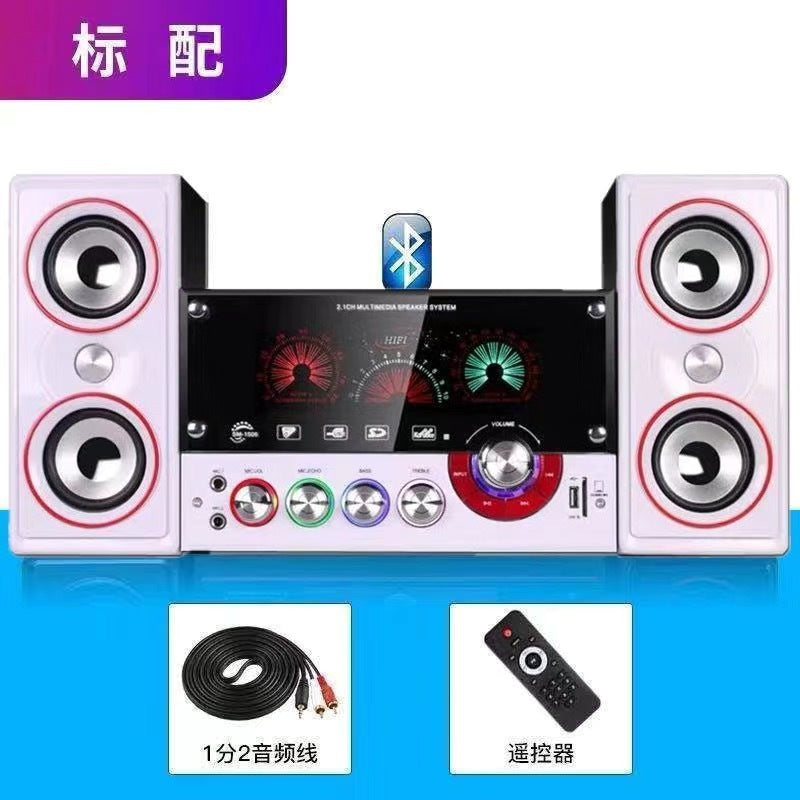 Xianke Computer Audio Desktop Home Overweight Subwoofer Desktop Notebook 2.1 Active Game Bluetooth Speaker